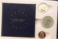 BICENTENNIAL SILVER PROOF SET WITH COIN HOLDER
