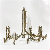 Trio of Brass Plate Holders