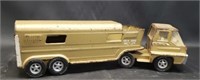 Vintage metal Structo truck and trailer