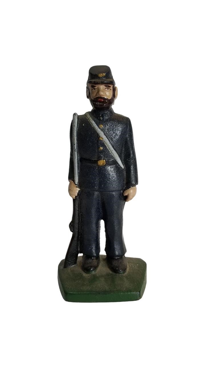 Vintage Cast Iron Civil War Union Soldier Doorstop