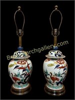 Pair Frederick Cooper Chinoiserie Style Lamps