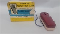 Chadwick pocket siren alarm with box  works