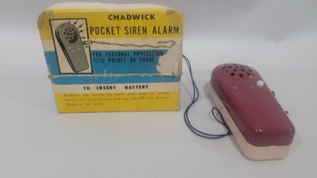 Chadwick pocket siren alarm with box  works