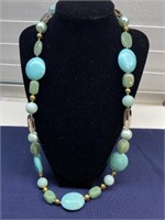 Turquoise beaded necklace