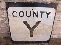 *Wood County Hwy Y Sign 24" x 24"