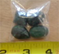 BRAZILLIAN EMERALD CABOCHONS - 117.85CTS TOTAL