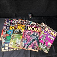 Rom Marvel Comics Lot w/Rogue key