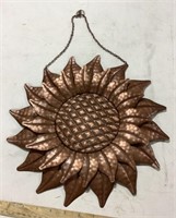 Metal sunflower wall decor