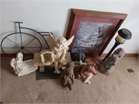 Framed Picture, Garden Figures & More