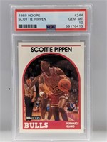 1989 NBA Hoops Scottie Pippen 244 PSA 10