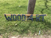 Charence's WOOD ART sign-7 wooden letters