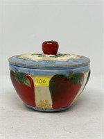 Ceramic Apple Lidded Bowl