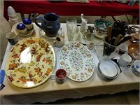 Lot Of China Glassware Kitchen Items As Shown