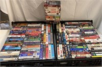 70+ New & Used VHS Tapes with Crates