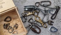 Cigar Box Of Various Hooks - Clevises