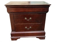 Night Stand, hidden top drawer over two drawers,