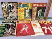 Vintage Baseball magazine lot