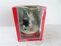 Coca Cola Brand Alarm Clock with Polar Bear &