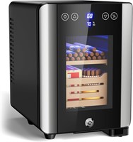 8L Tabletop Electric Humidor  80 Count  with Lock