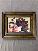 SPICES FRAMED PICTURE, 7.5 X 9.5"