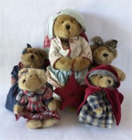 5 Boyds Bears Plush 1 NWT 8"-14"