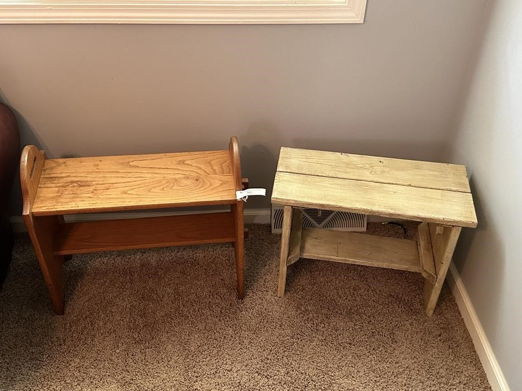 Small Bench and Shelf
