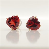 $600 14K  Garnet(2.65ct) Earrings