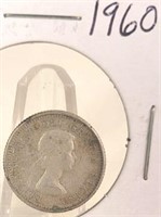 1960 Elizabeth II Canadian Silver Dime