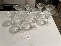 Rare Fostoria Champagne Glasses