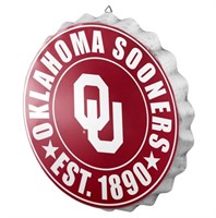 OKLAHOMA SOONERS NCAA BOTTLE CAP WALL SIGN