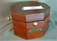 BULOVA CLOCK IN WOODEN BOX