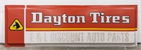 8ft Dayton Tires Plastic Light Up Sign Face