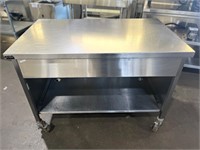 50” X 30” X 35” Stainless Work Table W/ Wheels