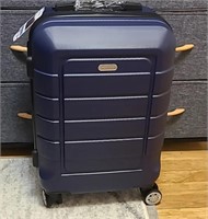 hardshell suitcase, blue
