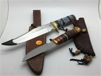 2 PC - CHIPAWAY & TROPICAL STAG KNIVES - BOTH WITH