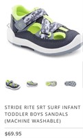 Size 7.5W STRIDE RITE SRT SURF INFANT TODDLER