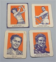 LOT OF 4 1952 WHEATIES HANDCUT SPORTS CARDS