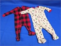 (2) 3-6mo. Assorted Longsleeve Sleepwear