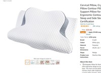 Cervical Pillow, Crystli Memory Foam Pillow
