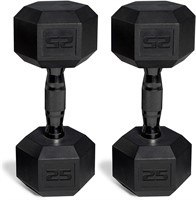 CAP Barbell CAP 50 lbs Coated Dumbbell Set with Bl