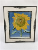 Metal Framed Sunflower Print