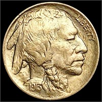 1913 T1 Buffalo Nickel CHOICE AU