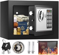 0.25 cu ft Compact Fireproof Money Safe with