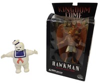 HAWKMAN FIGURE AND GHOST BUSTERS FIGURE