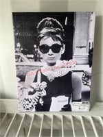 Small Audrey Hepburn Canvas Print  (Connex 2)