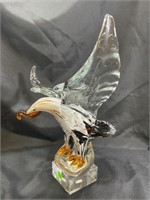 MURANO ART GLASS EAGLE - 13" TALL X 13" WIDE