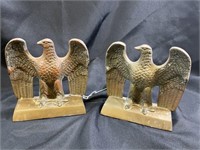 PAIR OF BRASS EAGLE BOOKENDS