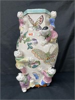 Chinese vase with butterflies