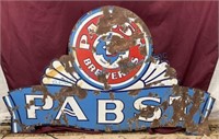 Antique double sided enamel Pabst beer sign