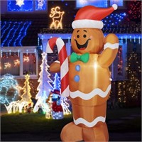 5 Feet Christmas Inflatable Gingerbread Man Yard D
